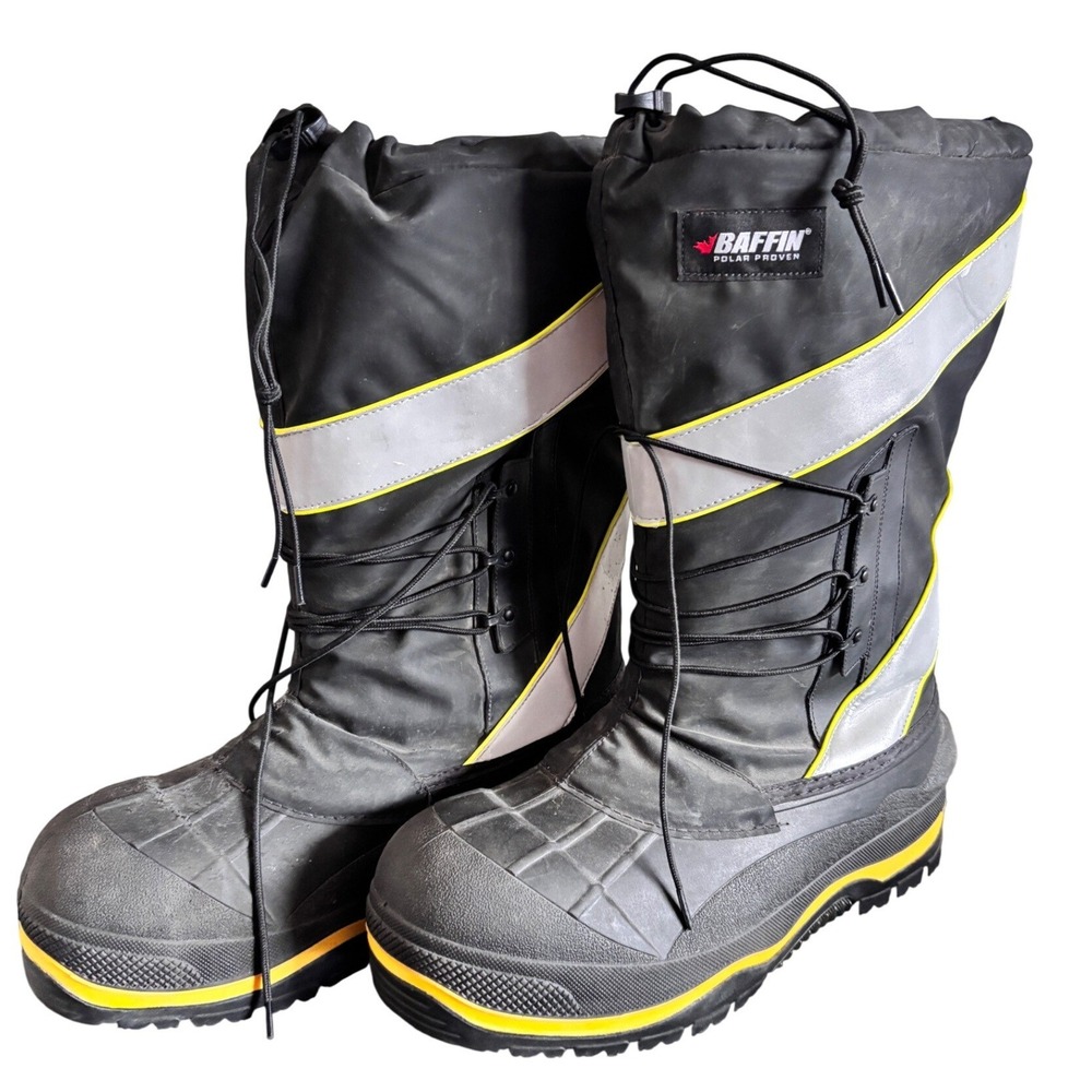 BAFFIN Derrick Mens US Size 14 POLA- MP02 Composite Safety Toe Hi-Vis Cleated